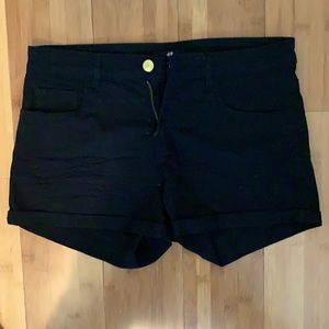 Never worn black jean shorts
